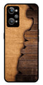 Wooden Design Metal Mobile Case for Realme GT Neo 2   (Design No -13)