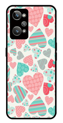 Hearts Pattern Metal Mobile Case for Realme GT Neo 2