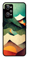 MultiColor Pattern Metal Mobile Case for Realme GT 2   (Design No -43)
