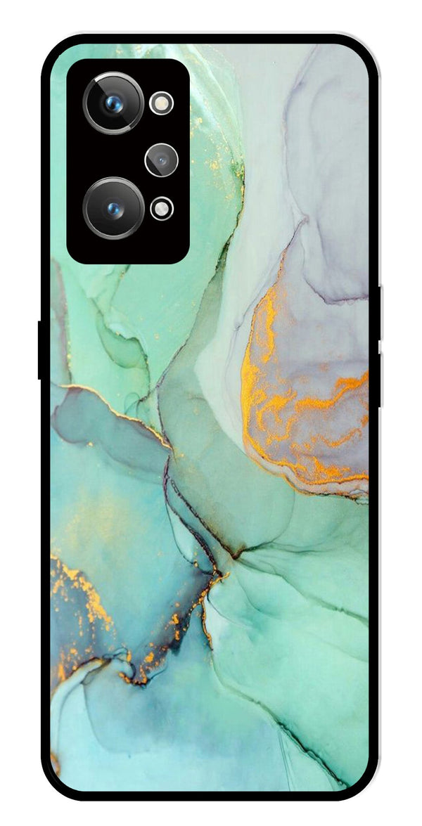 Marble Design Metal Mobile Case for Realme GT 2   (Design No -46)