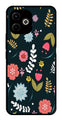 Floral Pattern2 Metal Mobile Case for Infinix Hot 40i   (Design No -12)