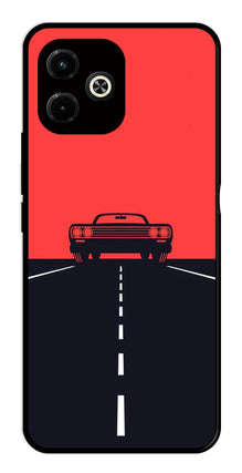 Car Lover Metal Mobile Case for Infinix Hot 40i