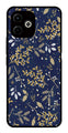 Floral Pattern  Metal Mobile Case for Infinix Hot 40i   (Design No -52)