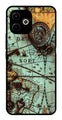 Map Design Metal Mobile Case for Infinix Hot 40i   (Design No -54)