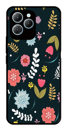 Floral Pattern2 Metal Mobile Case for Infinix Hot 40