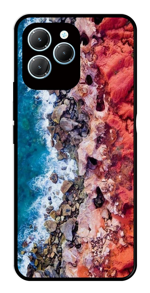 Sea Shore Metal Mobile Case for Infinix Hot 40   (Design No -18)