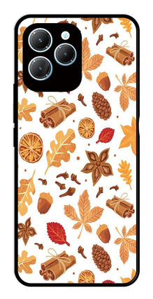 Autumn Leaf Metal Mobile Case for Infinix Hot 40