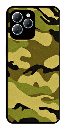 Army Pattern Metal Mobile Case for Infinix Hot 40 Pro