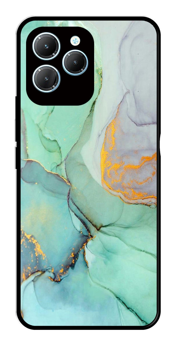 Marble Design Metal Mobile Case for Infinix Hot 40   (Design No -46)