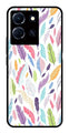 Colorful Feathers Metal Mobile Case for Infinix Note 30 4G   (Design No -06)