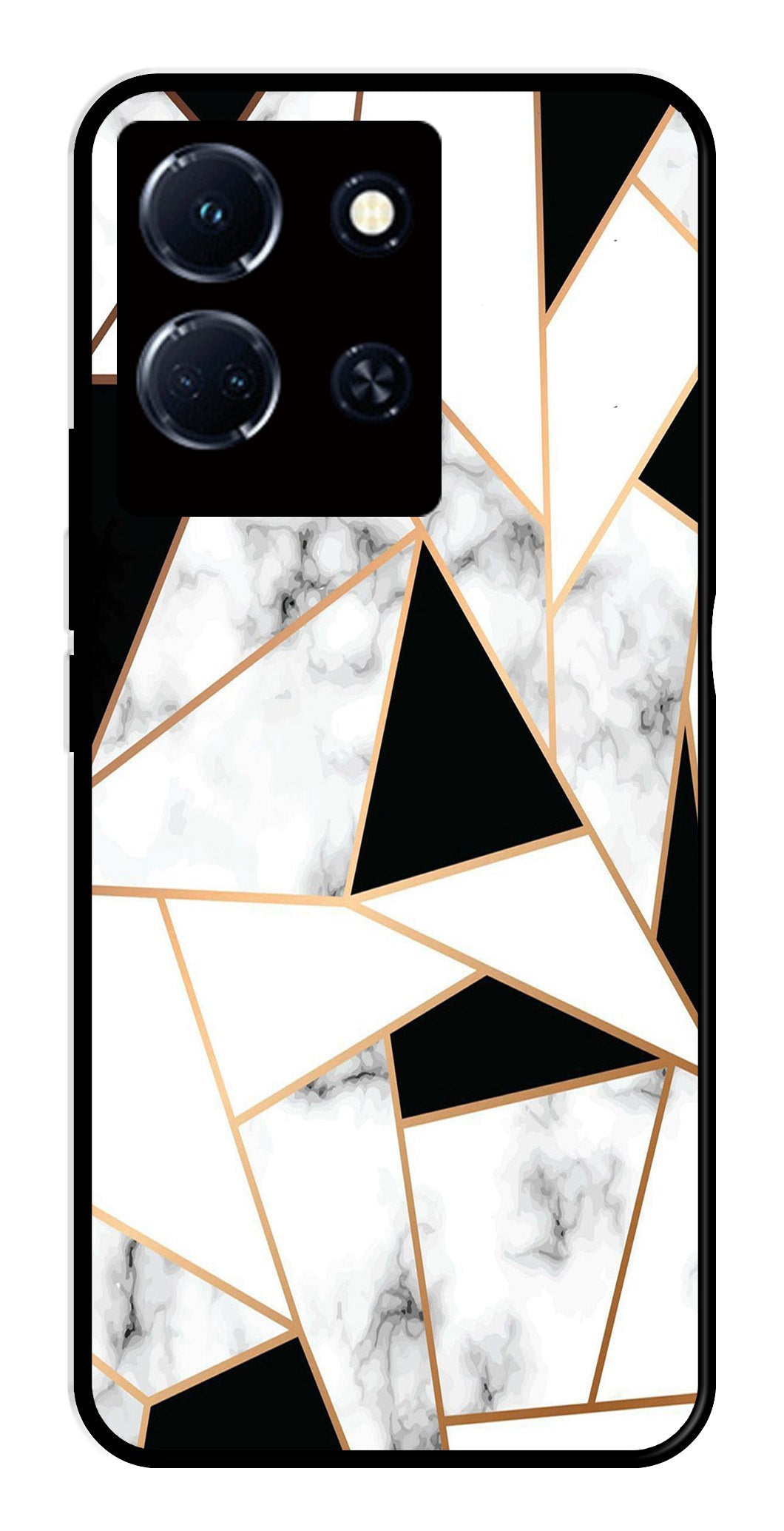 Marble Design2 Metal Mobile Case for Infinix Note 30 4G   (Design No -08)