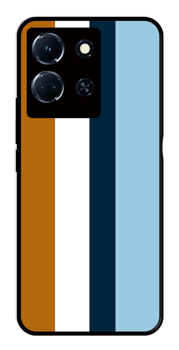 MultiColor Pattern Metal Mobile Case for Infinix Note 30 4G   (Design No -17)