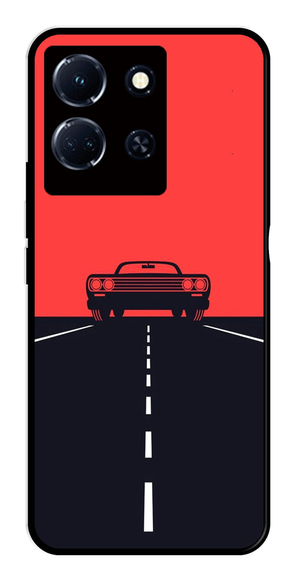 Car Lover Metal Mobile Case for Infinix Note 30 4G   (Design No -21)