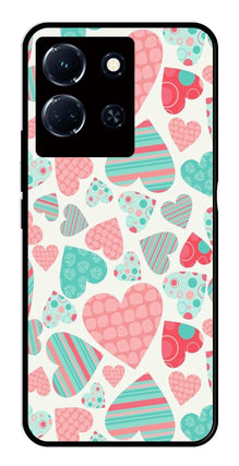 Hearts Pattern Metal Mobile Case for Infinix Note 30 4G