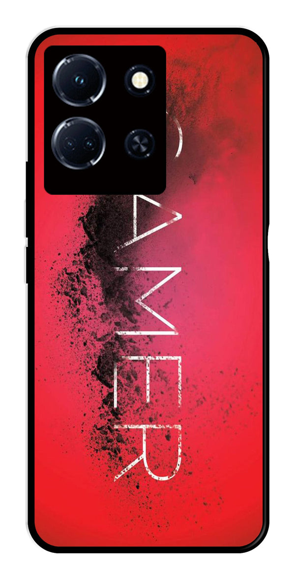 Gamer Pattern Metal Mobile Case for Infinix Note 30 4G   (Design No -41)