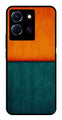 Orange Green Pattern Metal Mobile Case for Infinix Note 30 4G   (Design No -45)