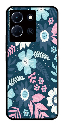 Flower Leaves Design Metal Mobile Case for Infinix Note 30 4G