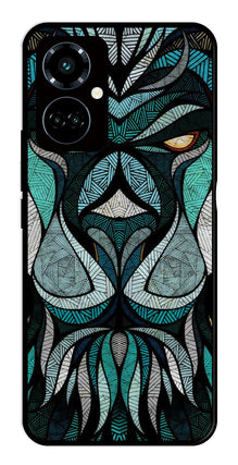 Lion Pattern Metal Mobile Case for Tecno Camon 19 Pro 5G