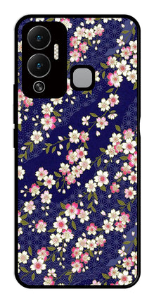 Flower Design Metal Mobile Case for Infinix Hot 12 Play