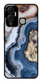 Marble Design Metal Mobile Case for Infinix Hot 12 Play   (Design No -53)