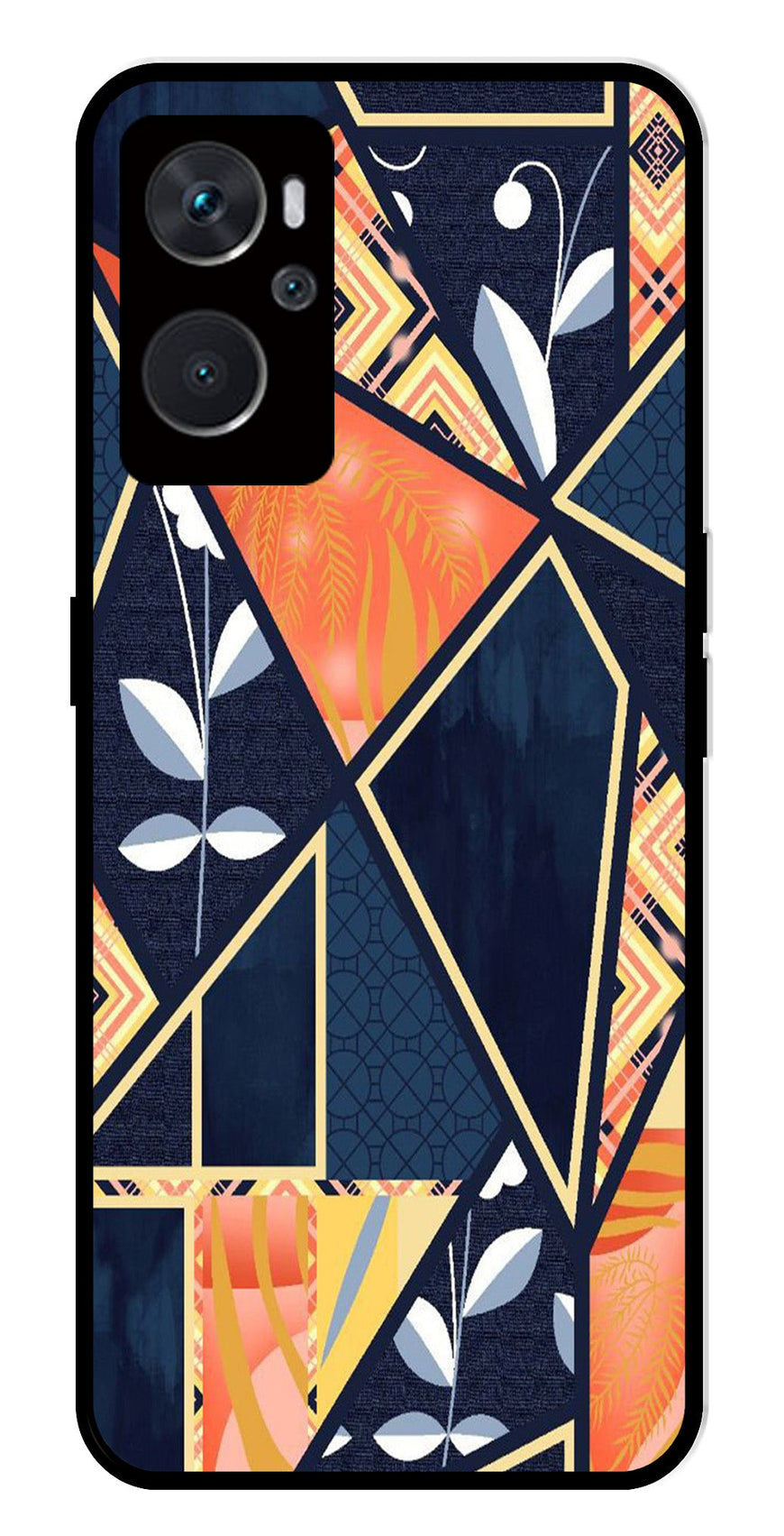 Marble Design Metal Mobile Case for Oppo A36 4G   (Design No -07)