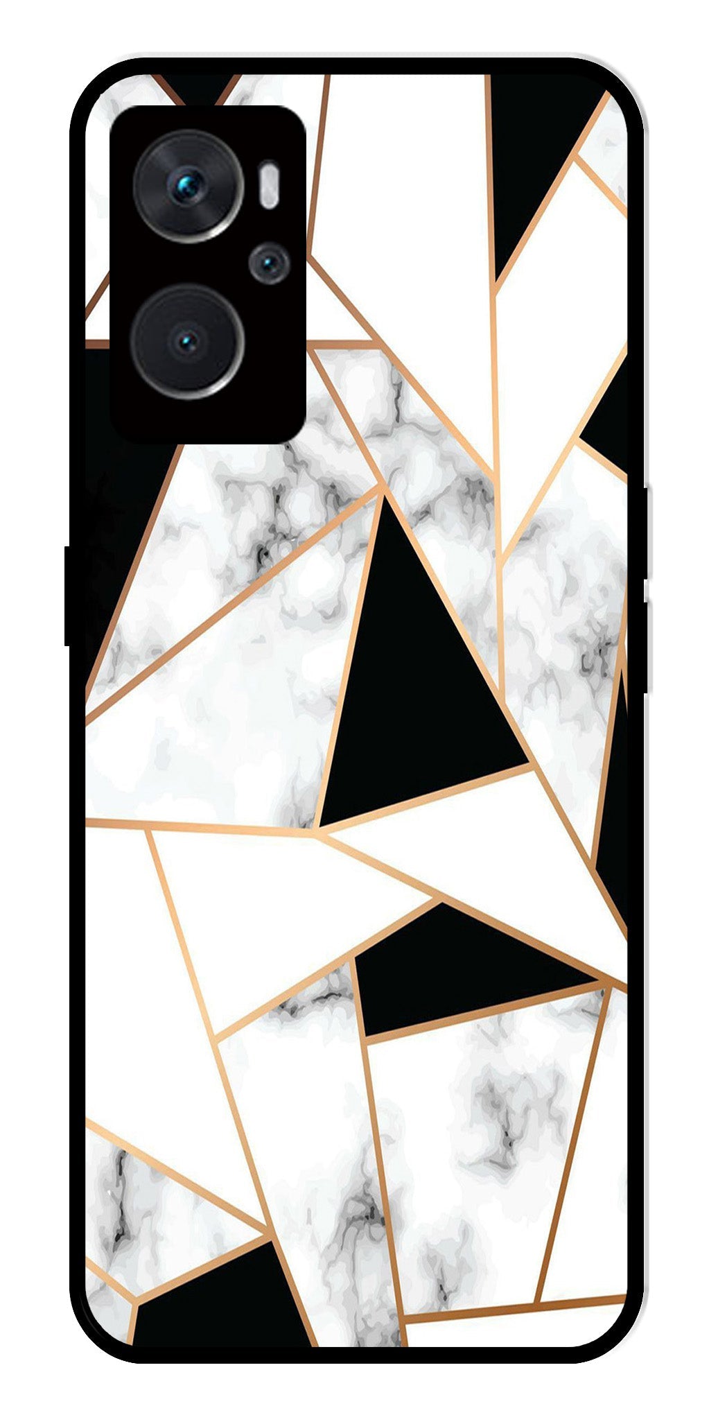 Marble Design2 Metal Mobile Case for Oppo A36 4G   (Design No -08)