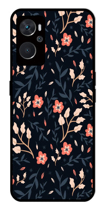 Floral Pattern Metal Mobile Case for Oppo A36 4G