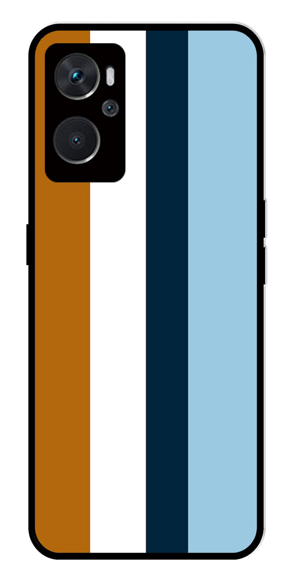MultiColor Pattern Metal Mobile Case for Oppo A36 4G   (Design No -17)