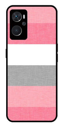 Pink Pattern Metal Mobile Case for Oppo A36 4G