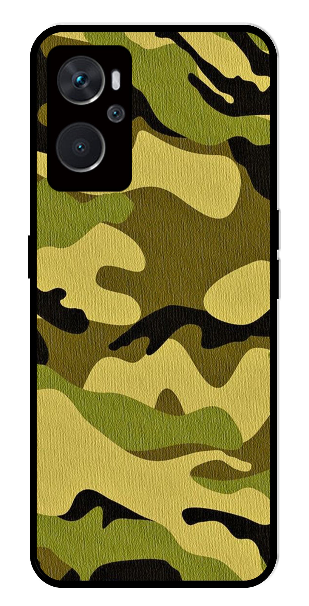 Army Pattern Metal Mobile Case for Oppo A36 4G   (Design No -35)
