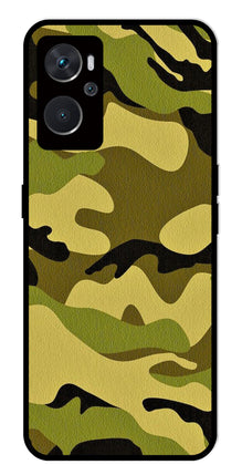 Army Pattern Metal Mobile Case for Oppo A36 4G