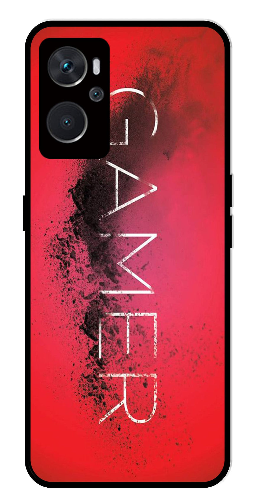 Gamer Pattern Metal Mobile Case for Oppo A36 4G   (Design No -41)