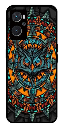 Owl Pattern Metal Mobile Case for Oppo A36 4G