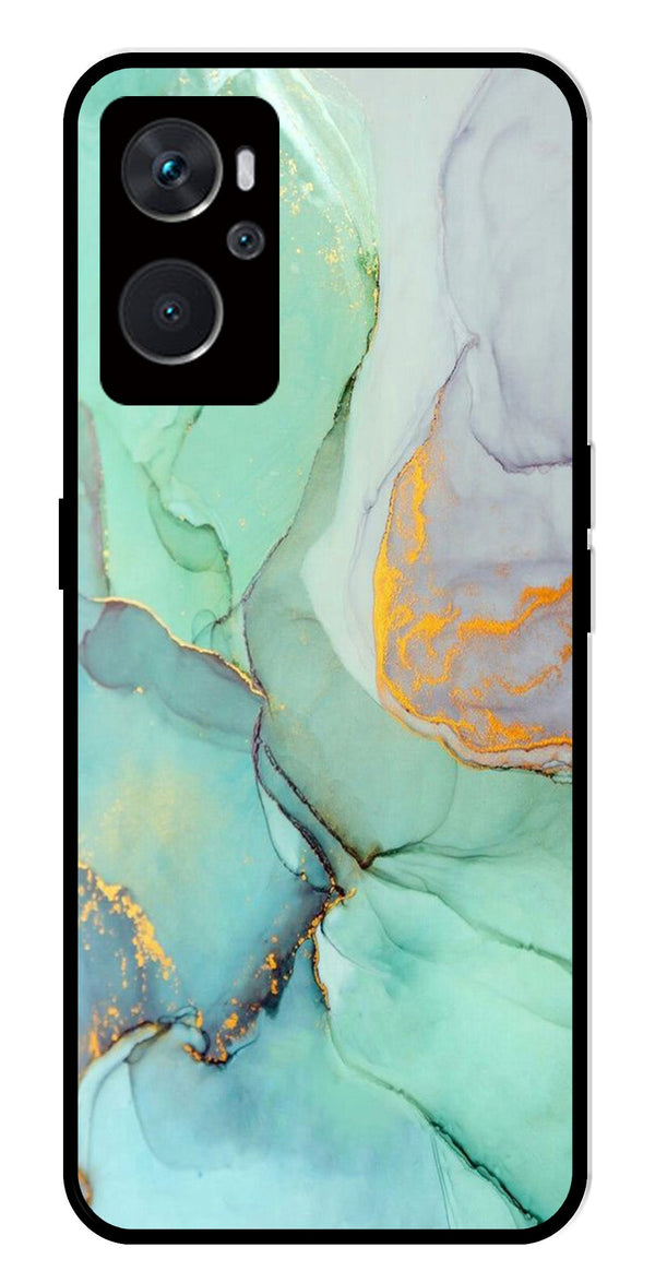 Marble Design Metal Mobile Case for Oppo A36 4G   (Design No -46)
