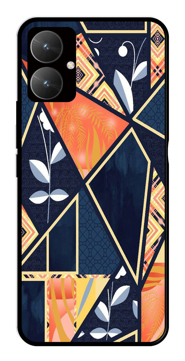 Marble Design Metal Mobile Case for Poco M6 5G   (Design No -07)