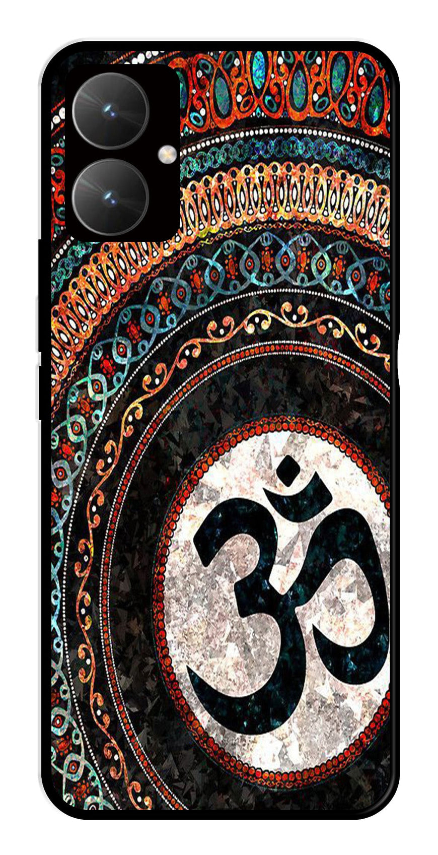 Oum Design Metal Mobile Case for Poco M6 5G   (Design No -15)
