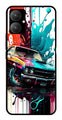 Vintage Car Metal Mobile Case for Poco M6 5G   (Design No -29)