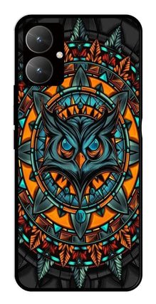 Owl Pattern Metal Mobile Case for Poco M6 5G