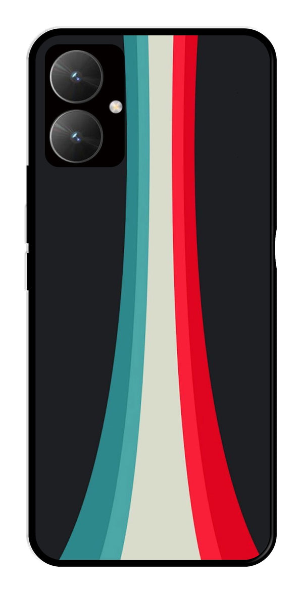 Modern Art Colorful Metal Mobile Case for Poco M6 5G   (Design No -48)