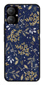 Floral Pattern  Metal Mobile Case for Poco M6 5G   (Design No -52)
