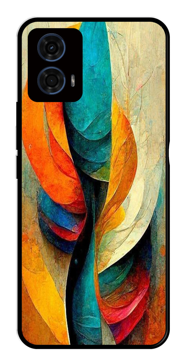 Modern Art Metal Mobile Case for Moto G24   (Design No -11)