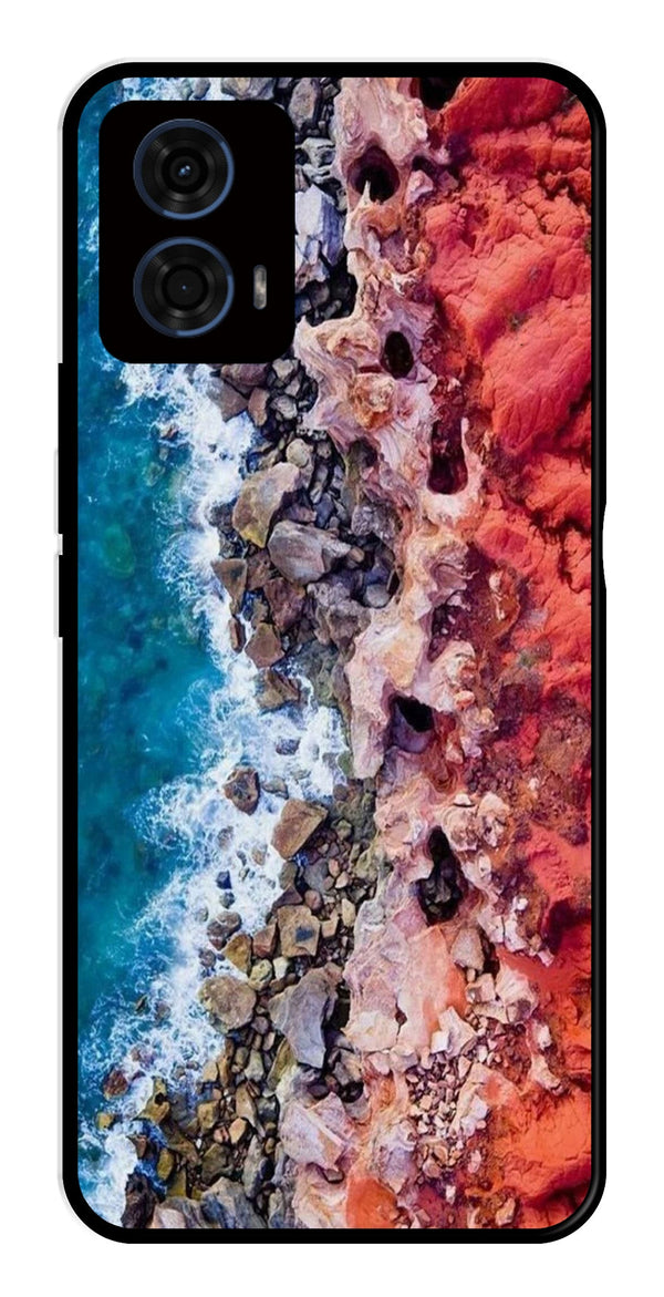 Sea Shore Metal Mobile Case for Moto G24   (Design No -18)