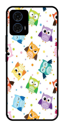 Owls Pattern Metal Mobile Case for Moto G24