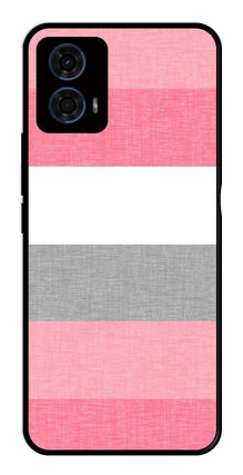 Pink Pattern Metal Mobile Case for Moto G24