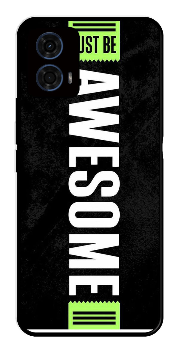 Awesome Metal Mobile Case for Moto G24   (Design No -33)