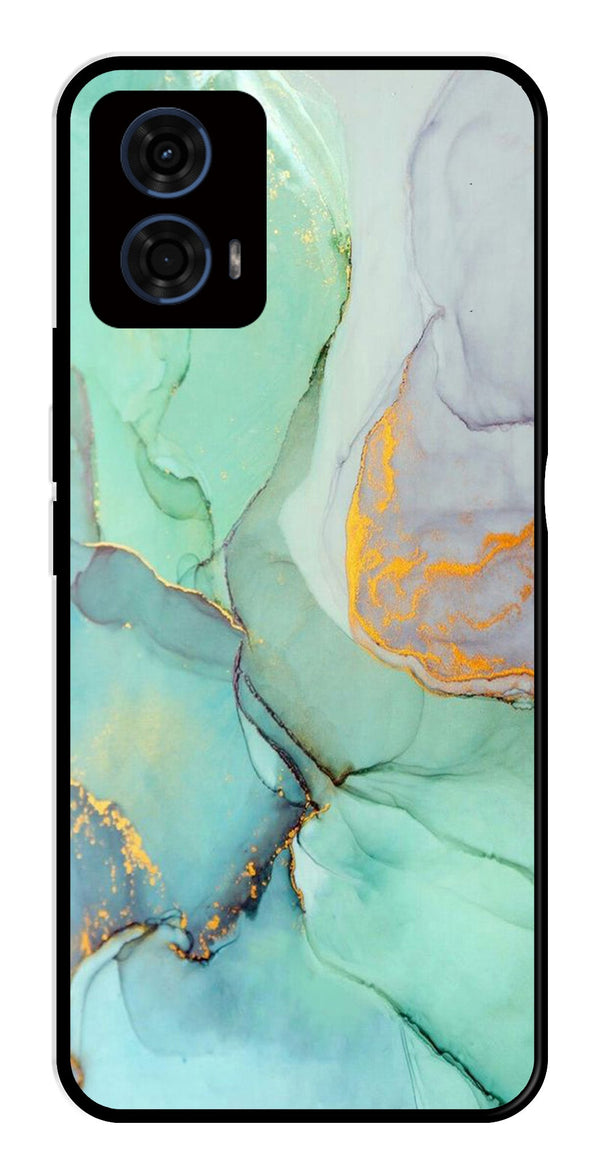 Marble Design Metal Mobile Case for Moto G24 Pro   (Design No -46)