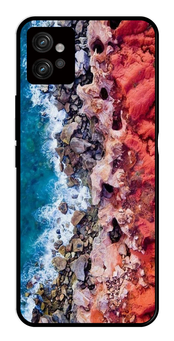 Sea Shore Metal Mobile Case for Moto G32   (Design No -18)