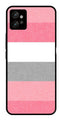 Pink Pattern Metal Mobile Case for Moto G32   (Design No -23)