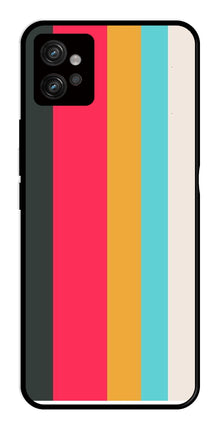 Muted Rainbow Metal Mobile Case for Moto G32