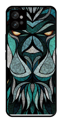 Lion Pattern Metal Mobile Case for Moto G32